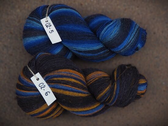 Daudzkrāsaina Pāces vilnas fabrikas dzija, 2025.gada RUDENS, vienkārtīga, 6/1