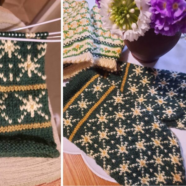 18. Daces K. cimdi pavasara zaļumā