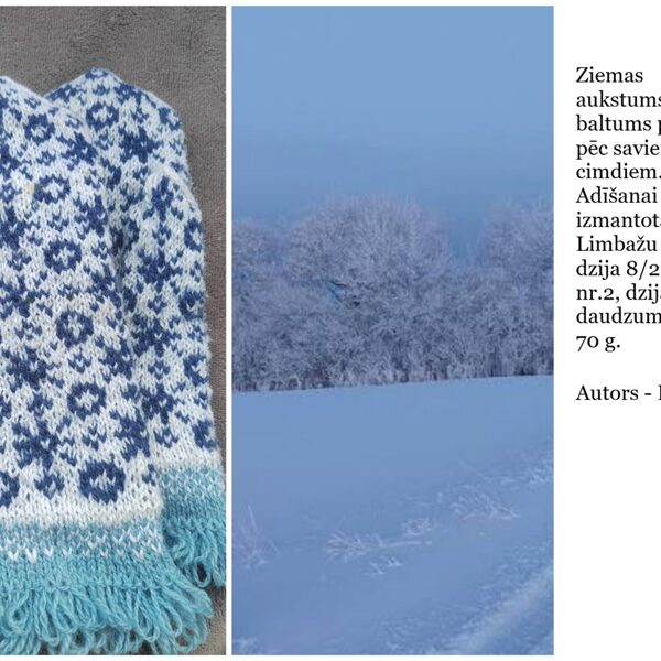 26. Daces R. cimdi ziemas baltumam