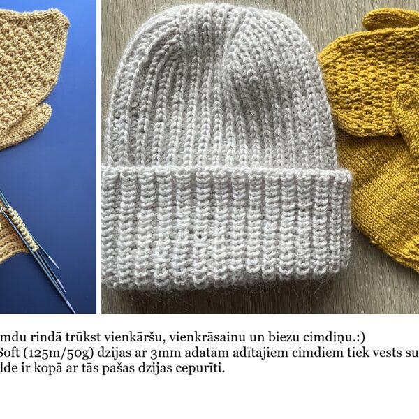 17. Ilvas vienkāršie un siltie cimdi