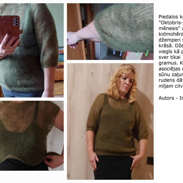 3. Ināras džemperis sūnu krāsā