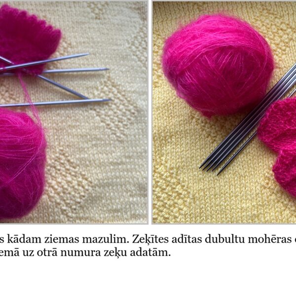 12. Ingas zeķes mazulim no mohēras