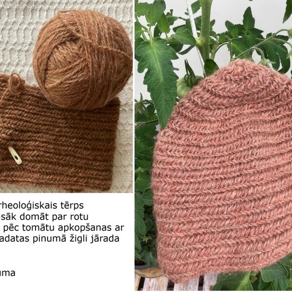 2. Laumas cepurīte arheoloģiskajam tērpam adatas pinuma tehnikā
