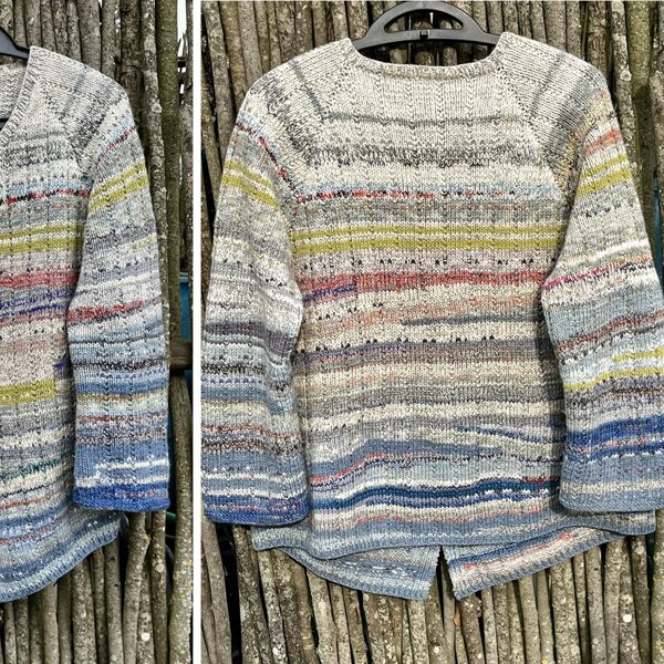 12. Mārītes jaka no zeķu dzijas pārpalikumiem