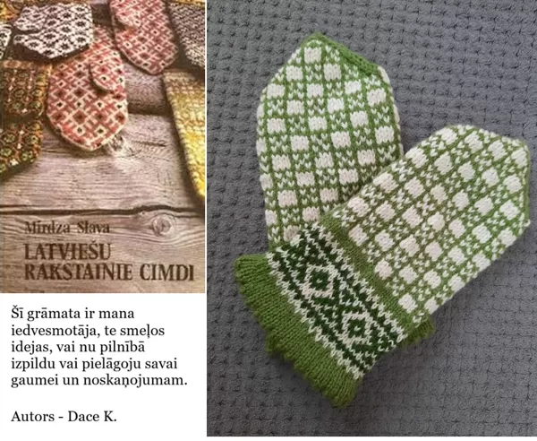 16. Daces K. cimdi ar rakstu no M.Slavas grāmatas