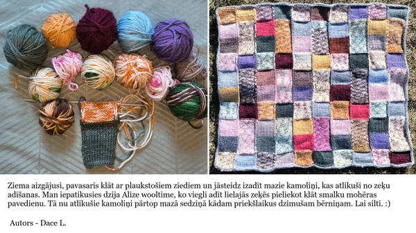 6. Daces L. sedziņa no mazajiem kamoliņiem