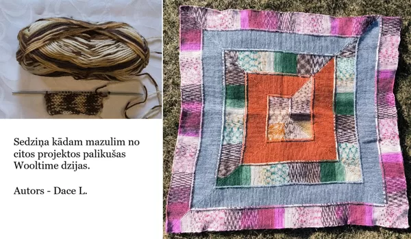 16. Daces L.mazuļa sedziņa no dziju pārpalikumiem