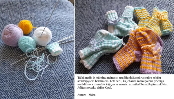4. Māras zeķītes steidzīgiem bērniņiem