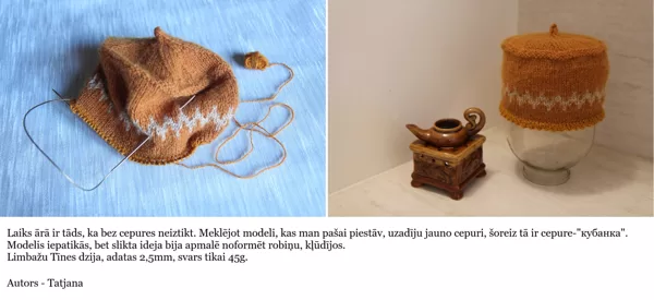 1. Tatjanas cepure no Limbažu dzijas